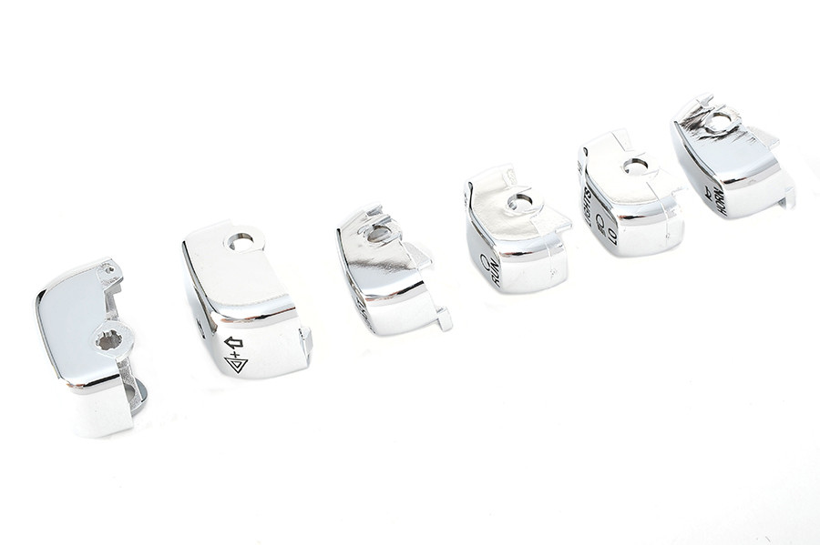 Volt Tech #H18-0335CO-C - Handlebar Switch Cap Set Chrome