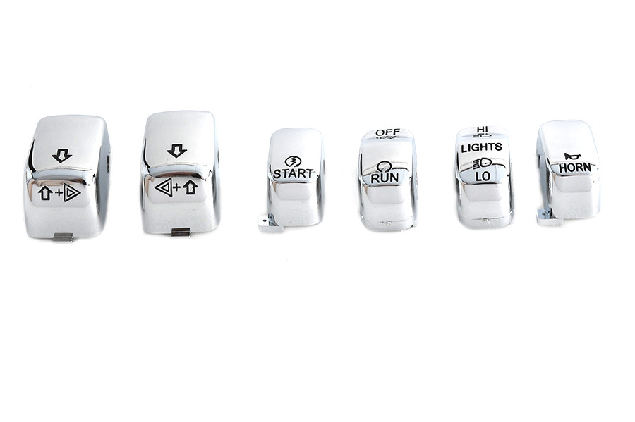 Volt Tech #H18-0335CO-C - Handlebar Switch Cap Set Chrome