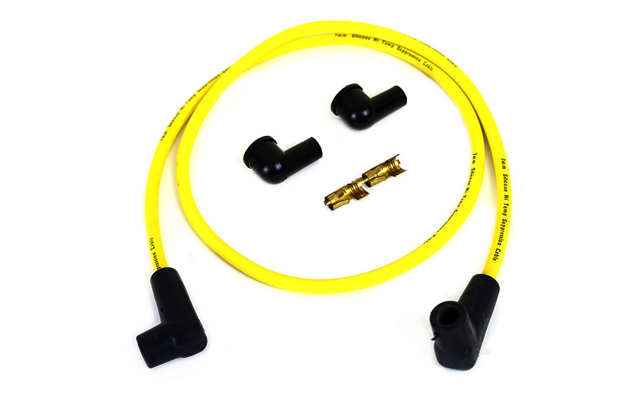 Volt Tech - Yellow Suppression Core 7mm Spark Plug Wire Kit