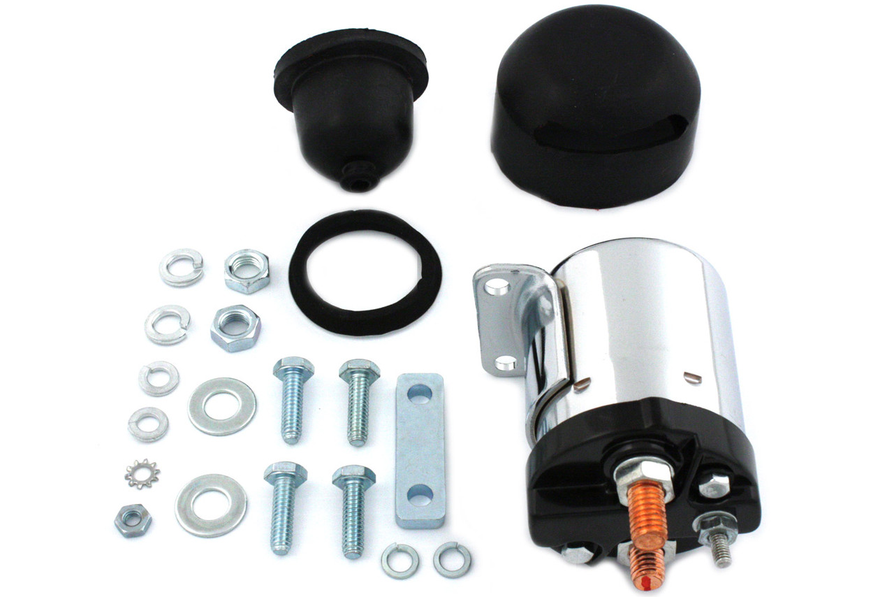Volt Tech - Chrome Starter Solenoid Kit
