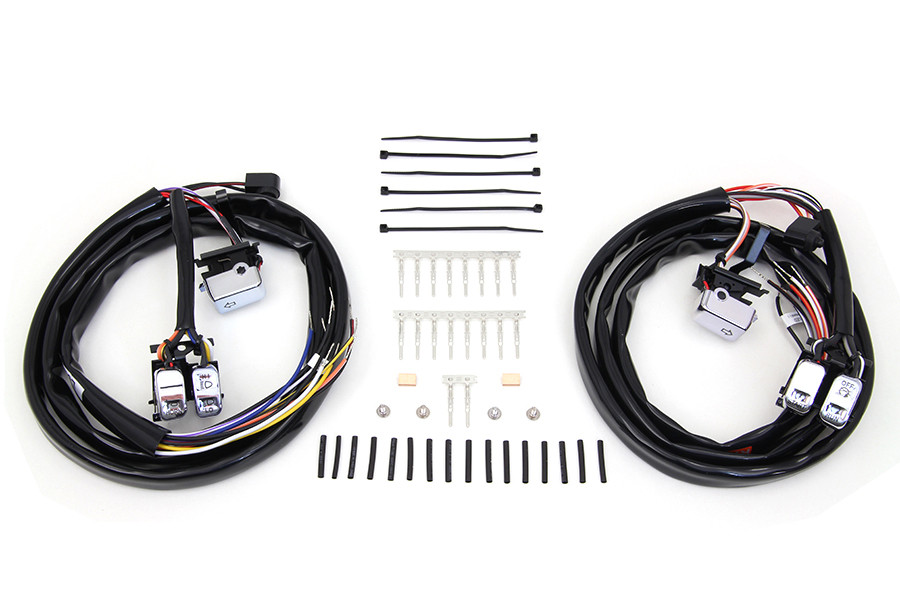Volt Tech #63348 - Handlebar Switch Kit Chrome with 60 inch Wires