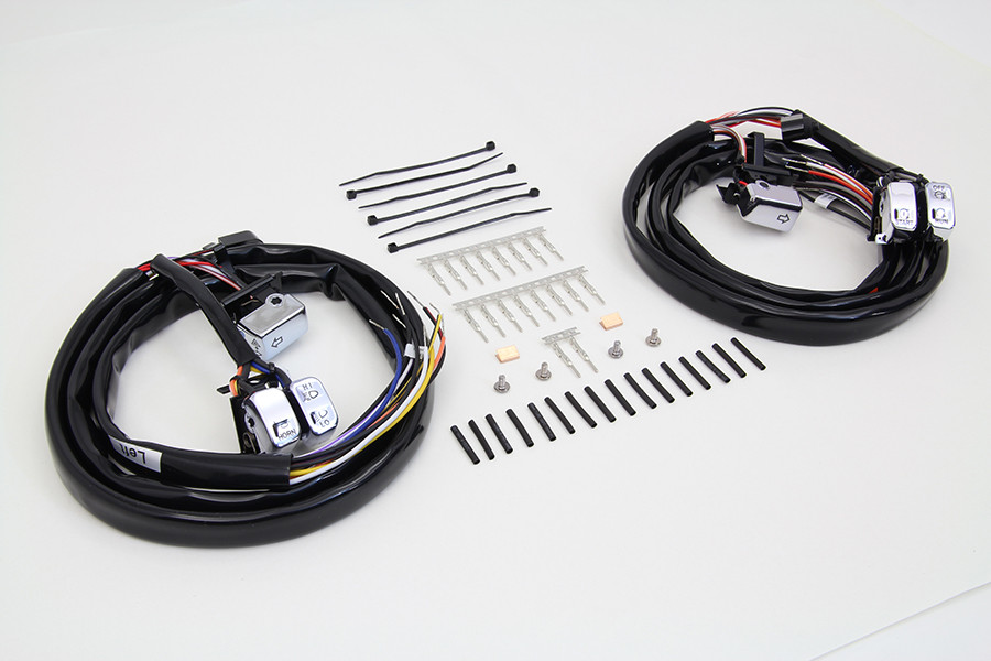 Volt Tech #63348 - Handlebar Switch Kit Chrome with 60 inch Wires