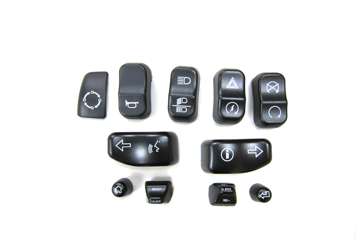 Volt Tech #77631 - Handlebar Switch Cap Set Black