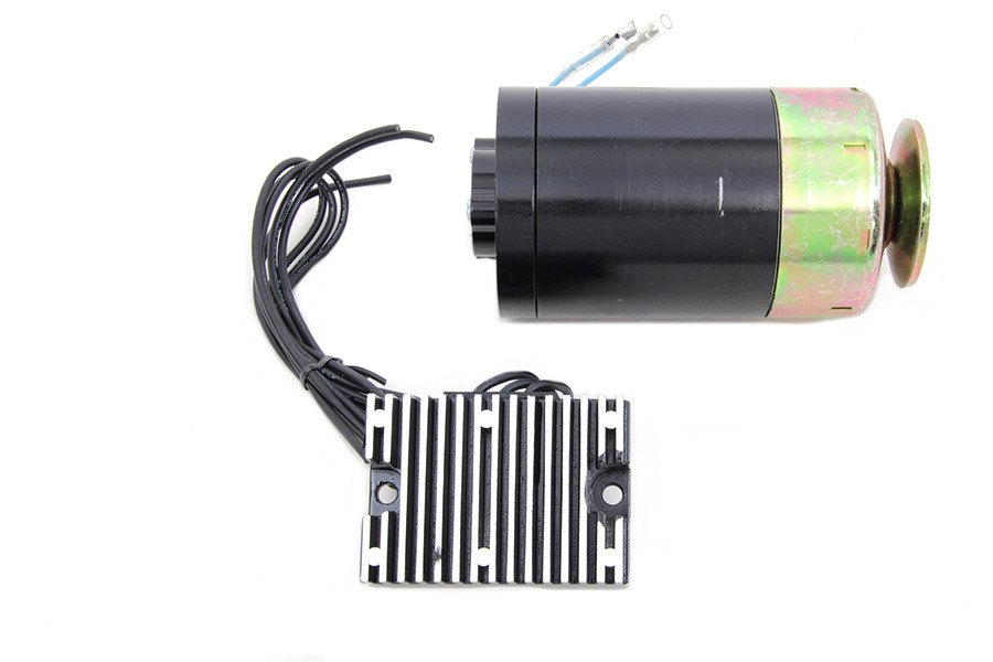 Volt Tech - 12 Volt Indian Alternator Black