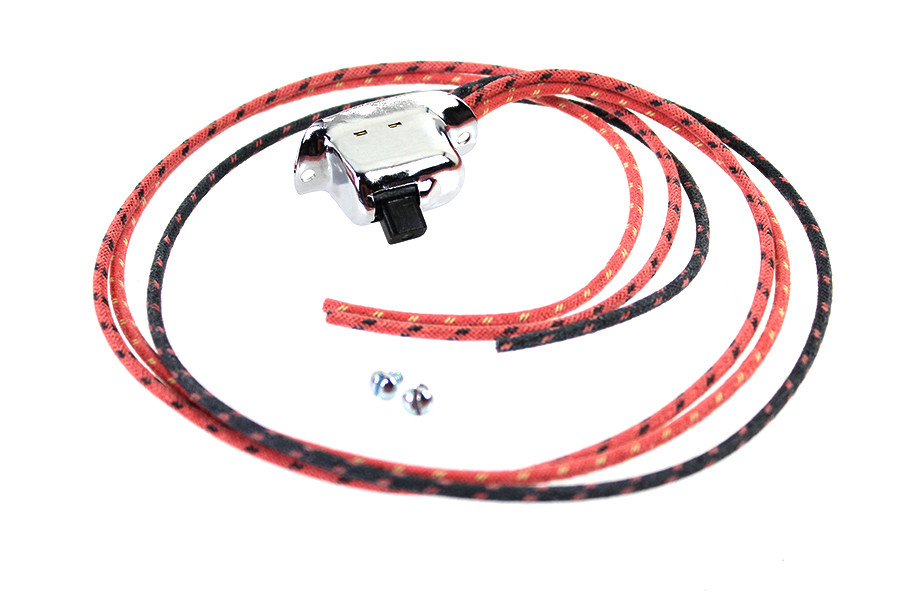 Volt Tech #40132 - Chrome Hi-Lo Beam Handlebar Switch