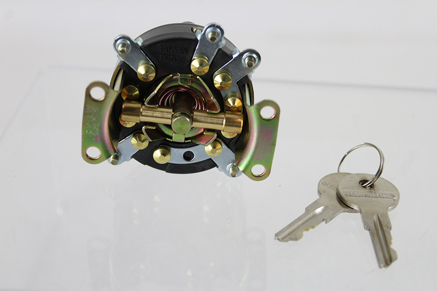 Volt Tech #72591B - Black Ignition Switch with 5 Terminals