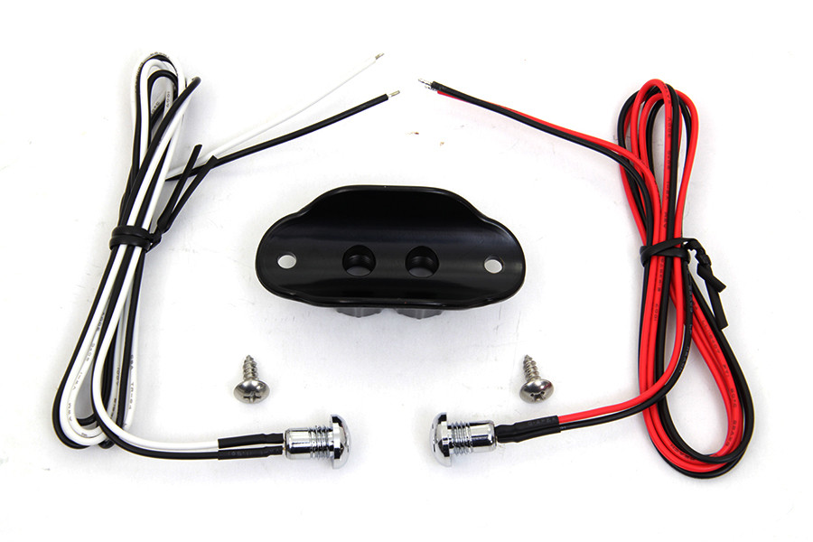 Volt Tech #63628B - Old School Dual Switch Kit Black