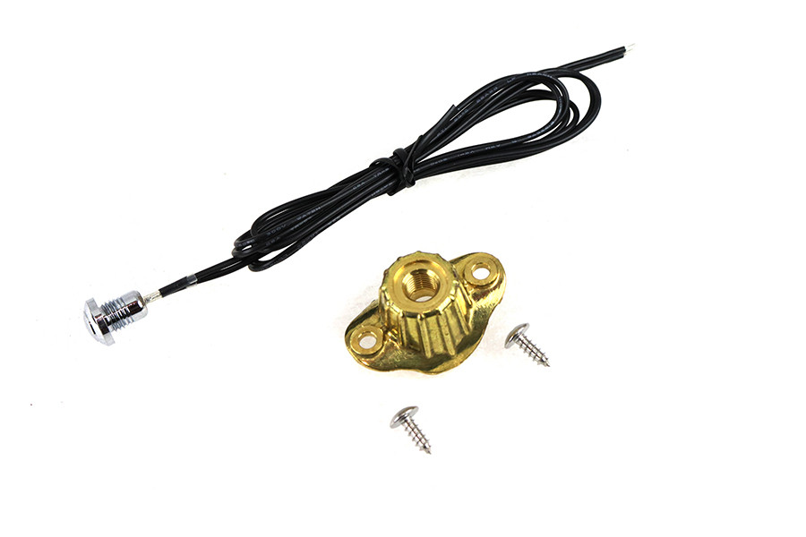 Volt Tech #63627A - Old School Single Switch Kit Brass Finish