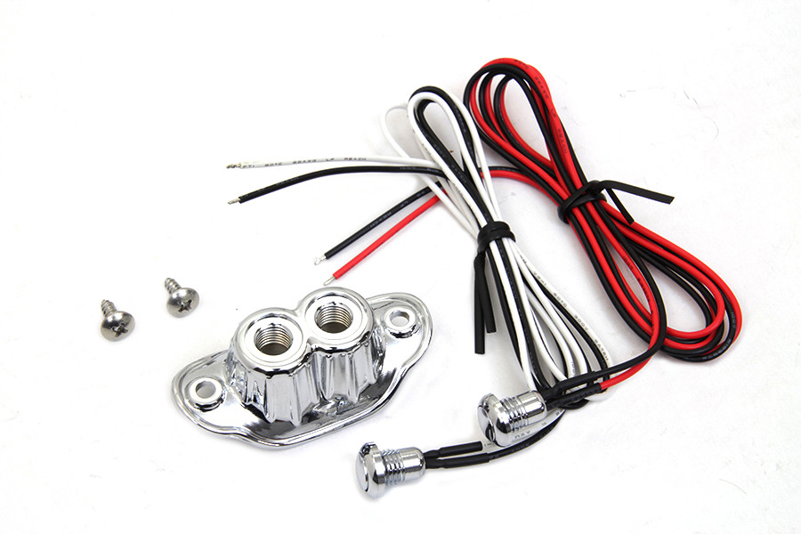 Volt Tech #63628 - Old School Dual Switch Kit Chrome