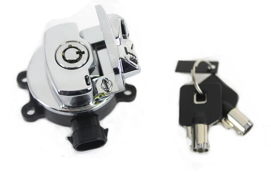 Volt Tech #370968 - Chrome Ignition Switch with Chrome Skull