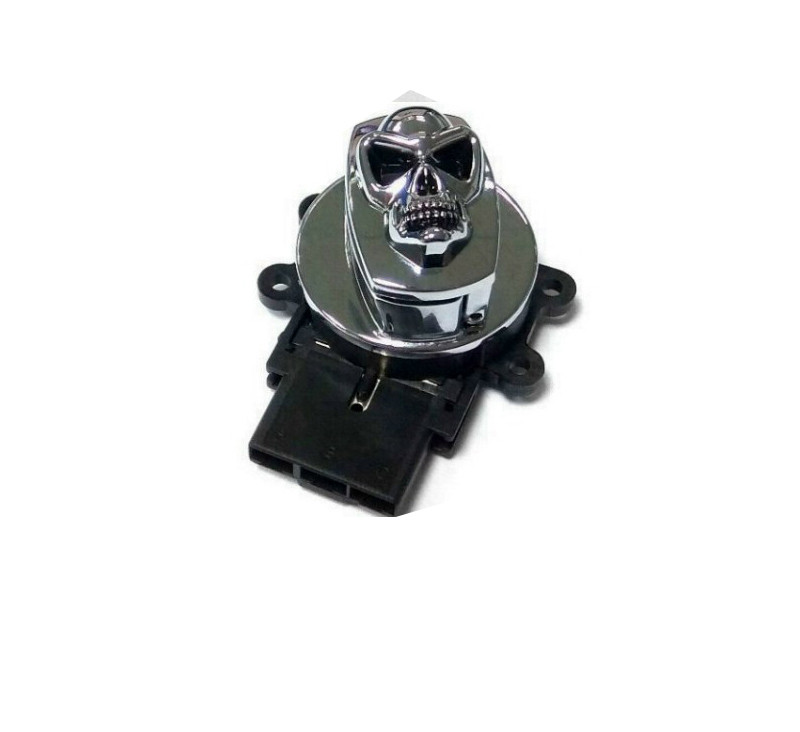 Volt Tech #370102 - Chrome Ignition Switch with Chrome Skull