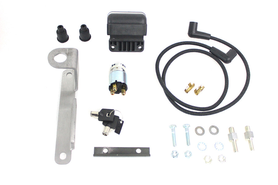 V-Twin - Big Twin Coil Mount with Switch Bracket Raw