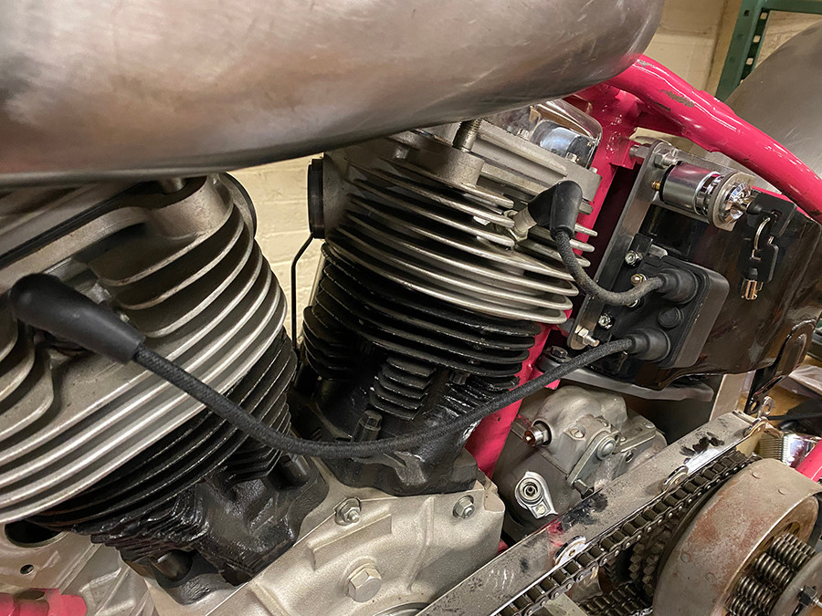 V-Twin - Big Twin Coil Mount with Switch Bracket Raw