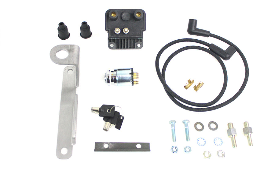 V-Twin - Big Twin Coil Mount with Switch Bracket Raw