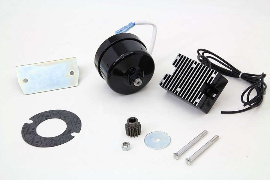 Volt Tech - Black 12 Volt Alternator Generator Conversion Kit