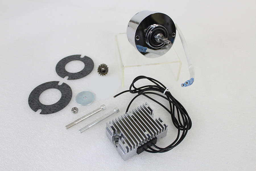 V-Twin - Chrome 12 Volt Alternator Generator Conversion Kit