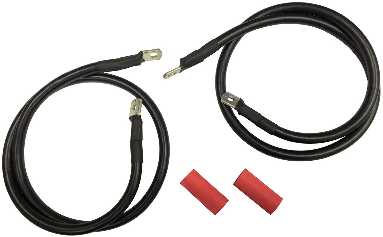 V-Twin #D25-0091B-D4 - Battery Cable Set Black