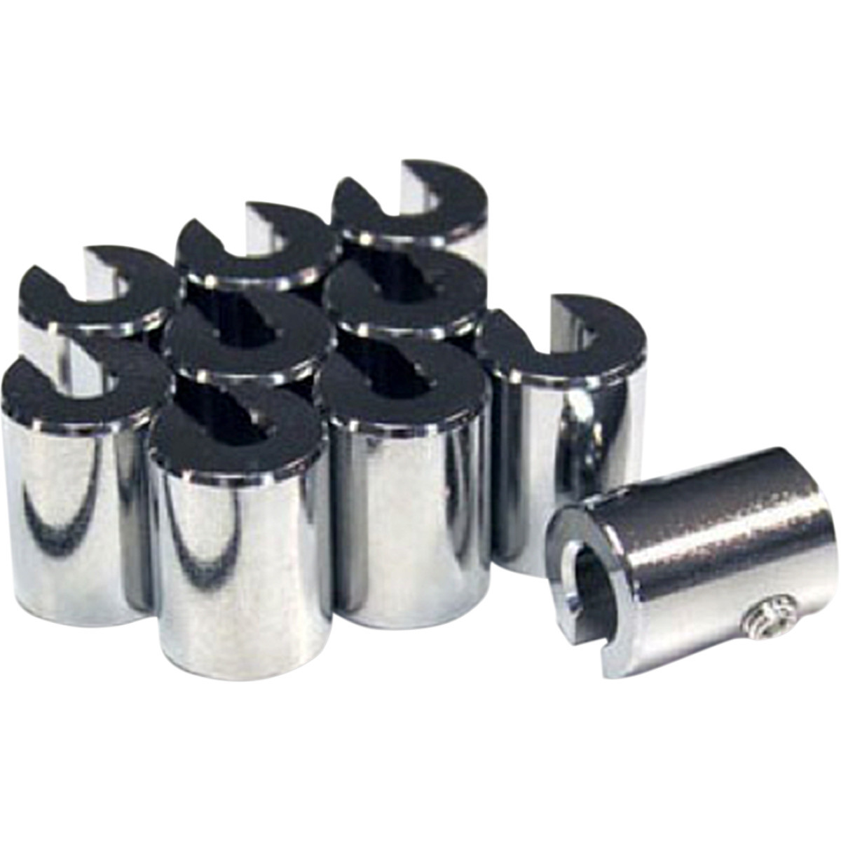 No-mar #WT-SPK10CH-75 - Wheel Weights - 3/4 oz - Chrome - 10 Pack