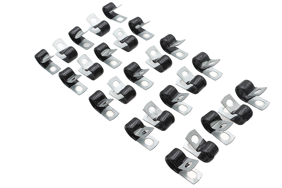 V-Twin #8863T13 - Horn Wire Clamp Black