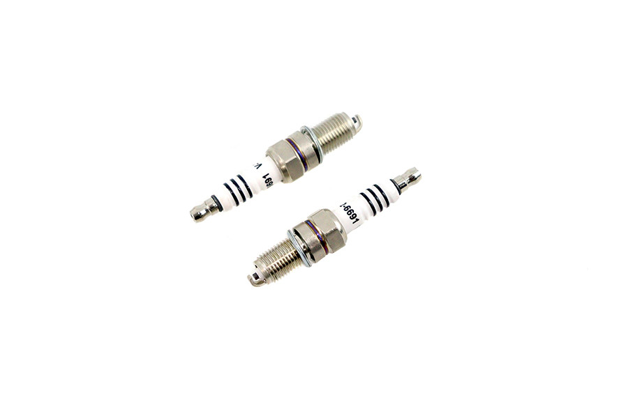 Volt Tech #E18-6655SWVT - V-Twin Performance Spark Plug Set