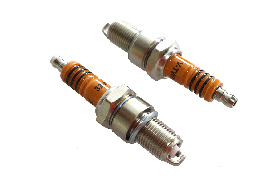 Volt Tech #E18-6663SWVT - V-Twin Performance Spark Plug Set