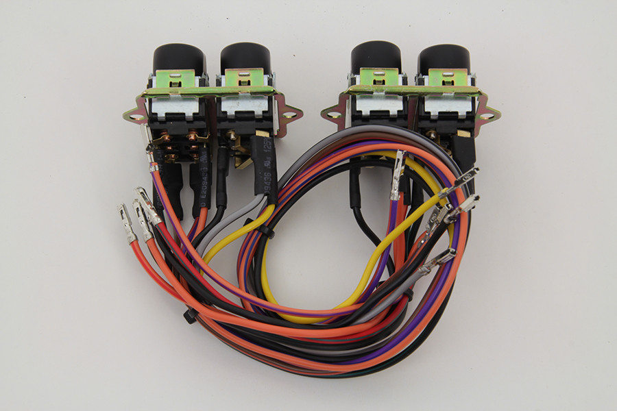 Volt Tech #63514 - Rocker Style LED Fairing Switch Kit Black