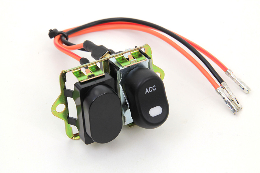 Volt Tech #63516 - Rocker Style LED Fairing Switch Kit Black