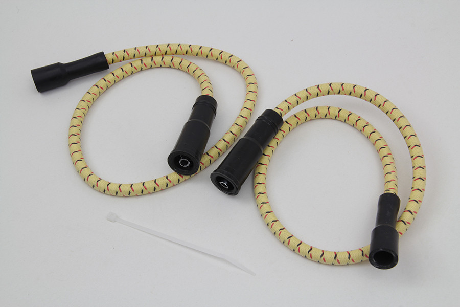 Sumax #C20434 - Sumax Yellow with Black & Red Tracer 7mm Spark Plug Wire Set
