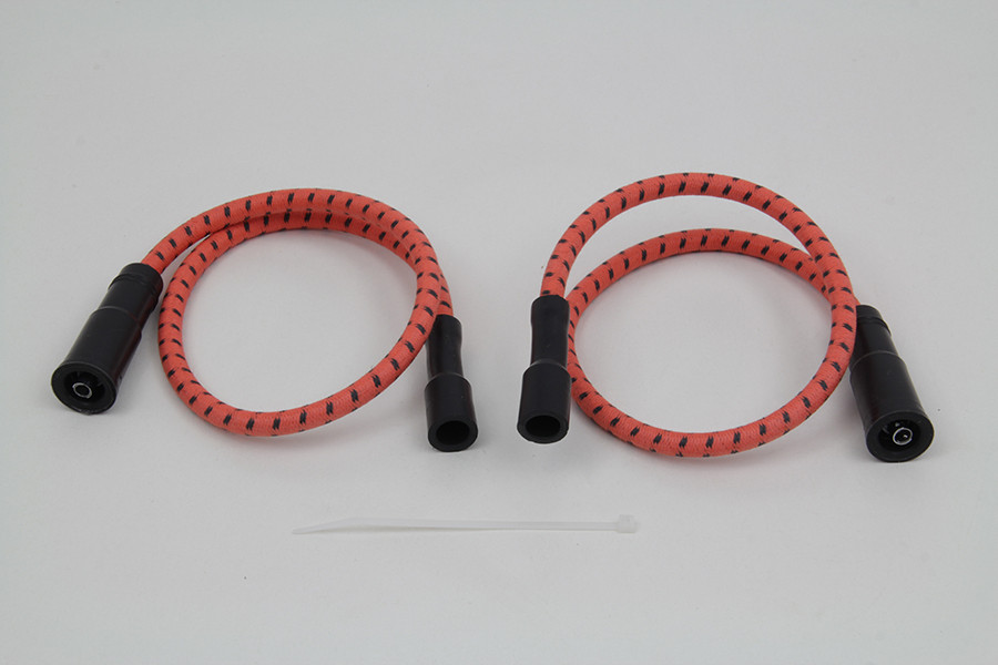 Sumax #C20834 - Sumax Orange with Black Tracer 7mm Spark Plug Wire Set