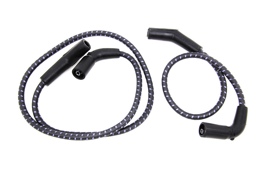 Sumax #C20036 - Sumax Black with Blue Tracer 7mm Spark Plug Wire Set