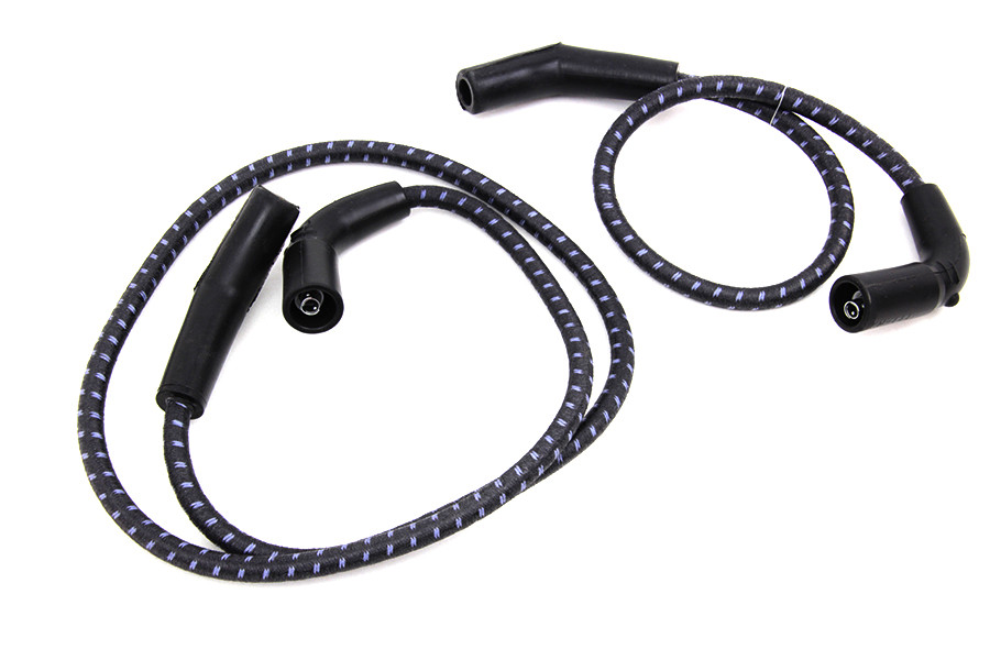 Sumax #C20036 - Sumax Black with Blue Tracer 7mm Spark Plug Wire Set