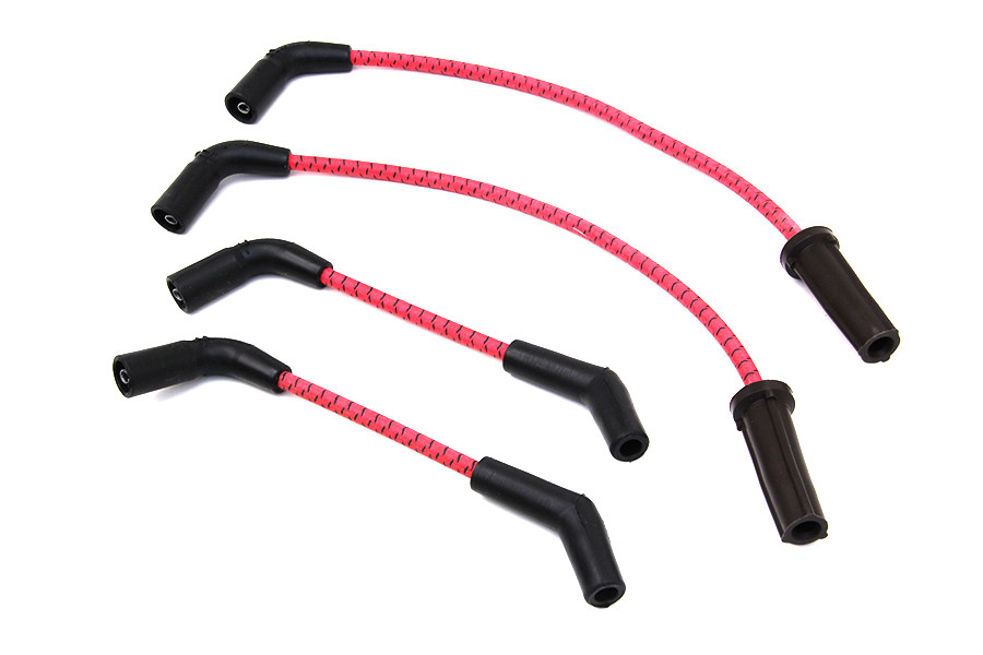 Sumax #C30238 - Sumax Red with Black Tracer 7mm Spark Plug Wire Set