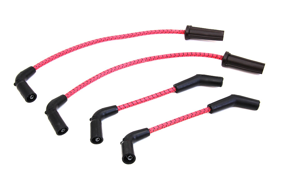 Sumax #C30238 - Sumax Red with Black Tracer 7mm Spark Plug Wire Set