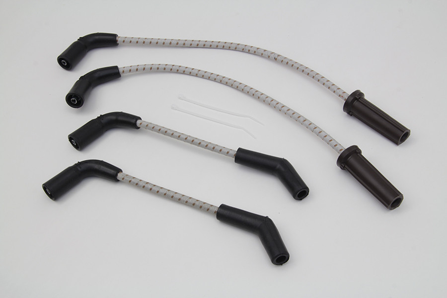Sumax #C30108 - Sumax Grey with Brown Tracer 7mm Spark Plug Wire Set