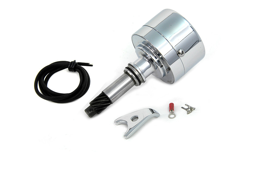 Volt Tech #17055 - XL and Side Valve Auto Advance Distributor Assembly Chrome