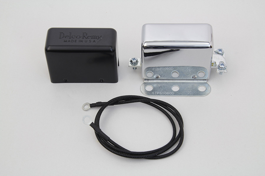 Volt Tech #77552A NO PATCH - Chrome 12 Volt Regulator Relay