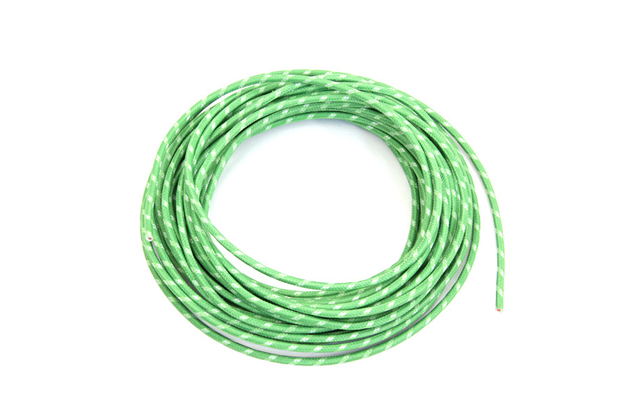 Volt Tech #40126 - Green 25' Cloth Covered Wire