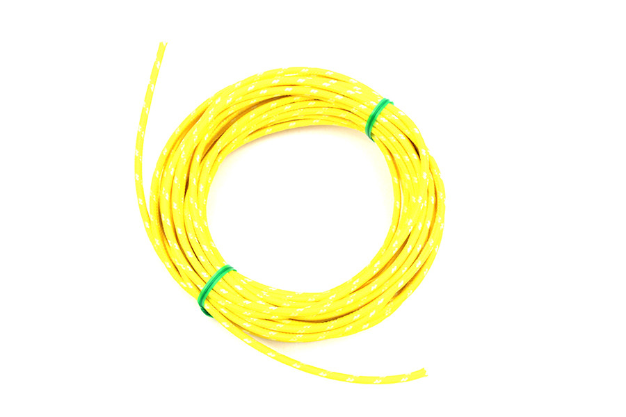 Volt Tech #40127 - Yellow 25' Cloth Covered Wire