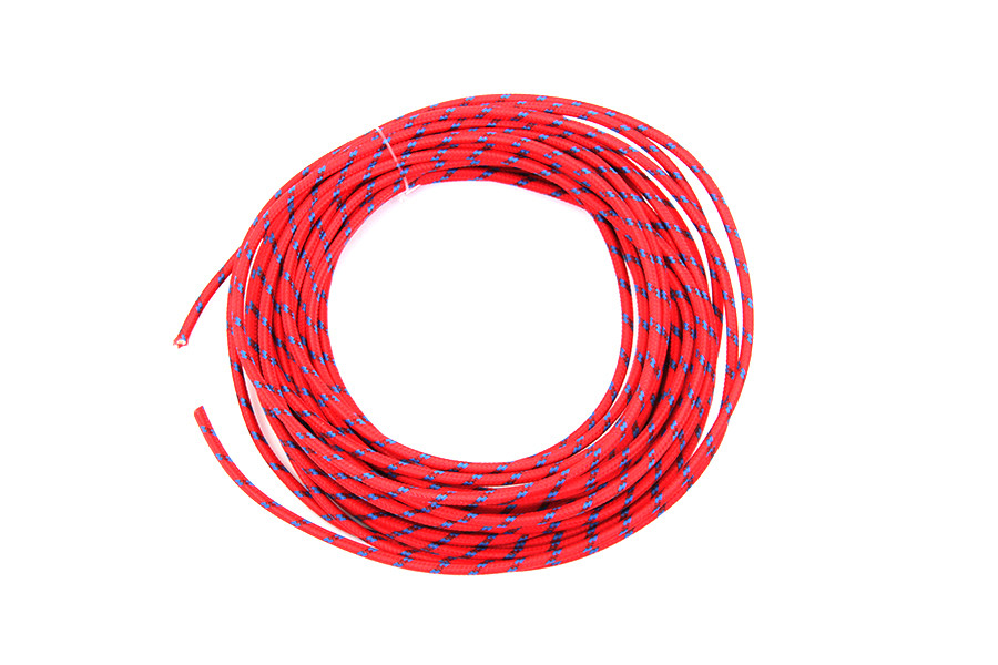 Volt Tech #40268 - Red with Blue Dot 25' Braided Wire