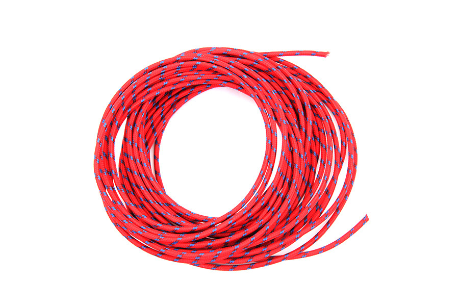Volt Tech #40268 - Red with Blue Dot 25' Braided Wire