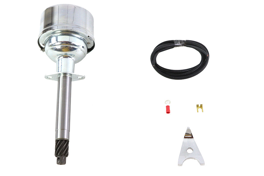 V-Twin #74478DZ - V-Fire Overhead Valve Auto Advance Distributor Zinc Plated
