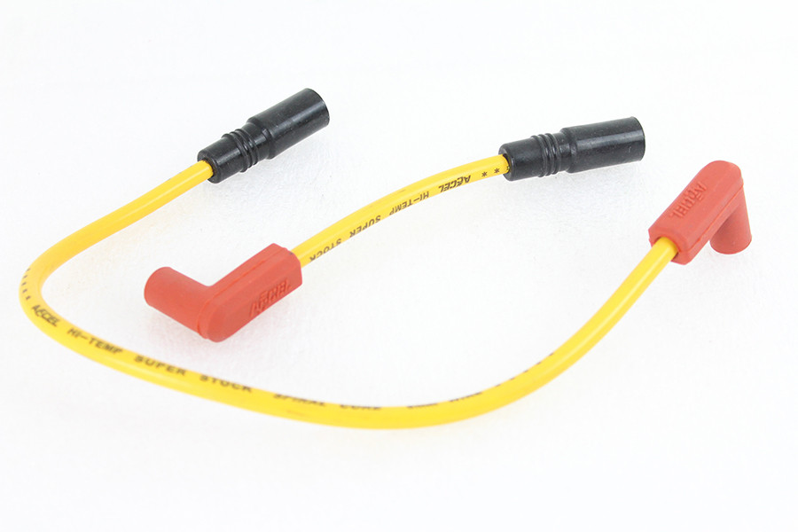 Accel #171100-Y - Accel 8mm S/S Spiral Core Ignition Wire Set Yellow