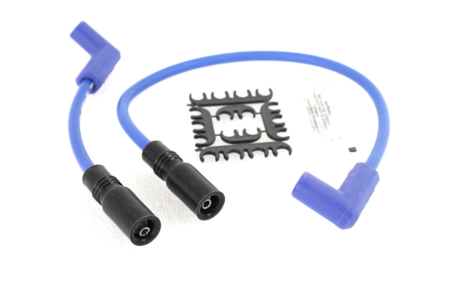 Accel #171097-B - Accel 8mm S/S Spiral Core Ignition Wire Set Blue