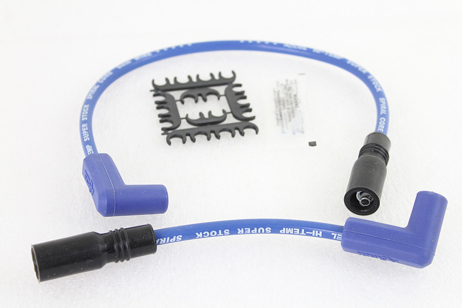 Accel #171097-B - Accel 8mm S/S Spiral Core Ignition Wire Set Blue