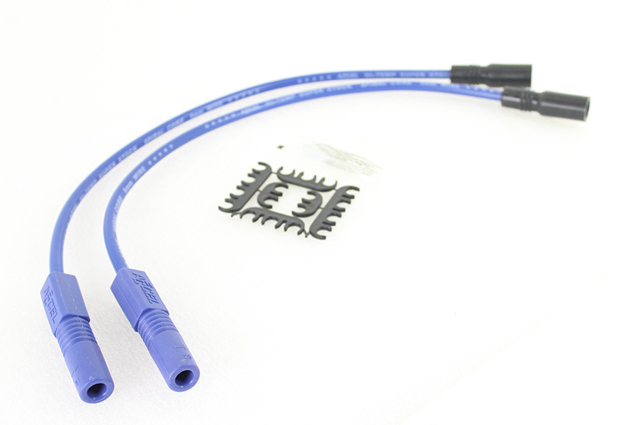 Accel #171098-B - Accel 8mm S/S Spiral Core Ignition Wire Set Blue
