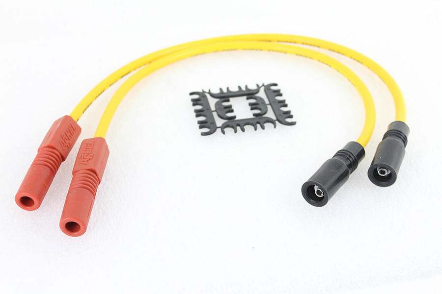 Accel #171098-Y - Accel 8mm S/S Spiral Core Ignition Wire Set Yellow