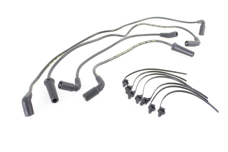 Accel #171116-K - Accel 8mm S/S Spiral Core Ignition Wire Set Black