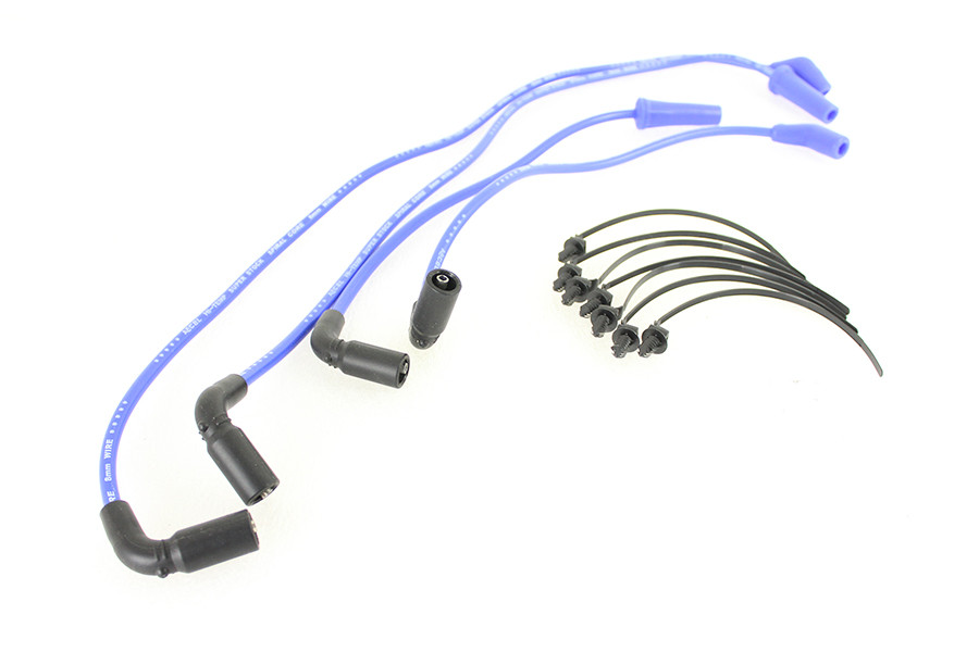 Accel #171116-B - Accel 8mm S/S Spiral Core Ignition Wire Set Blue