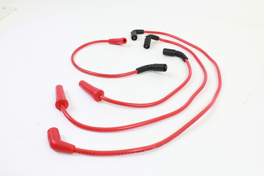 Accel #171116-R - Accel 8mm S/S Spiral Core Ignition Wire Set Red