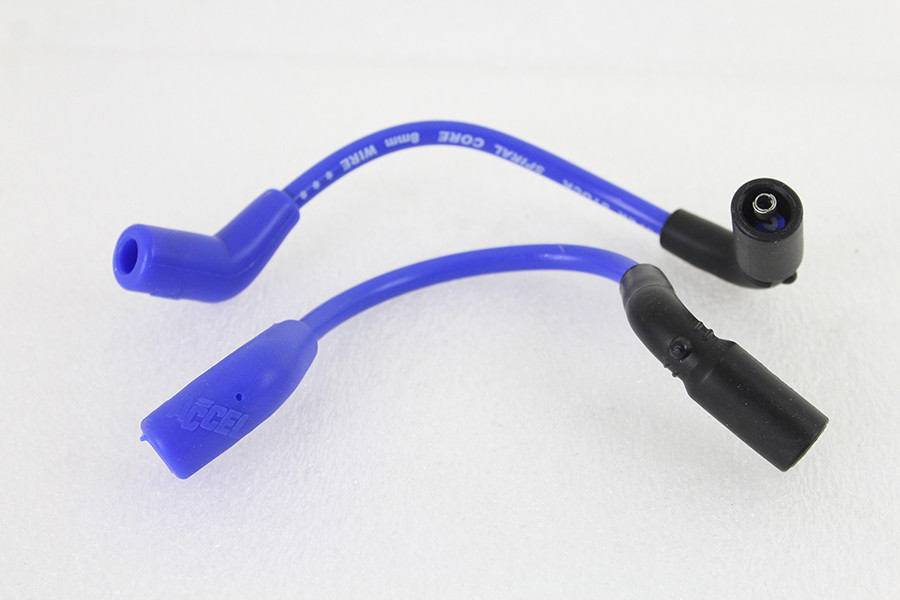 Accel #171099-B - Accel 8mm S/S Spiral Core Ignition Wire Set Blue